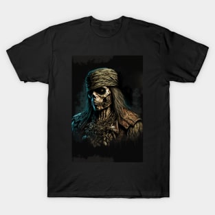 Pirate Metal Gothic Design T-Shirt